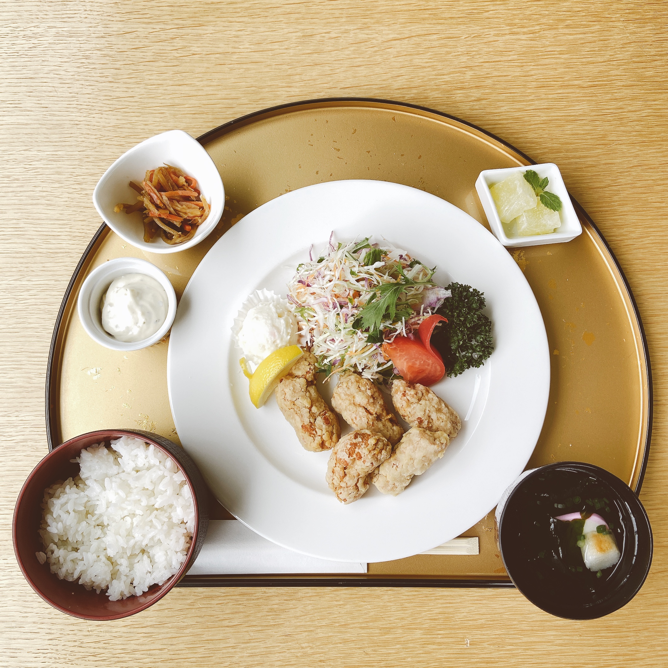 Low-carb Fried chicken set menu ¥1,320