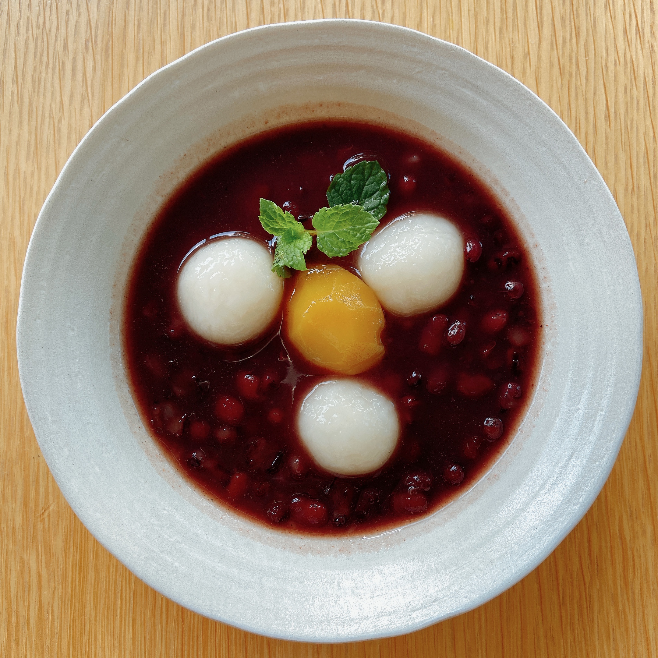 Low carb Shiratama mochi with sweet red beans ¥660